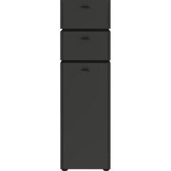 Antracitovosivá vysoká kúpeľňová skrinka 34x117 cm Modesto – Germania