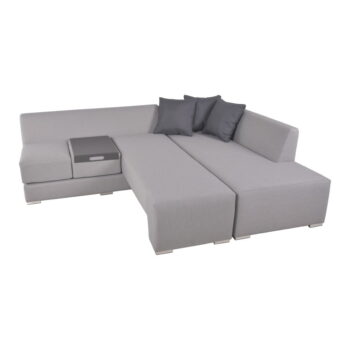 Sivý záhradný lounge set pre 5 Wellington – Garden Pleasure – Obrázok 4