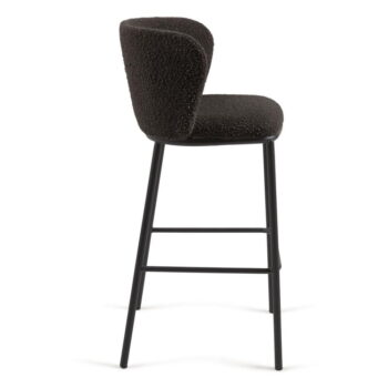 Čierna barová stolička (výška sedadla 75 cm) Ciselia – Kave Home - Image 3