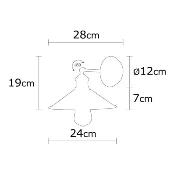 Čierne nástenné svietidlo Berceste – Opviq lights - Image 4