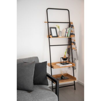 Kovový regál v čierno-prírodnej farbe 56x180 cm Loft - Wenko – Obrázok 3
