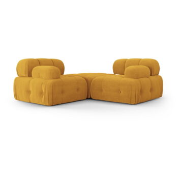 Rohová pohovka v horčicovej farbe Ferento – Cosmopolitan Design - Image 8