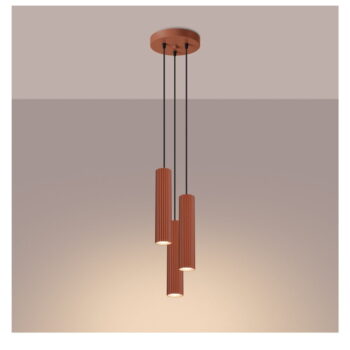 Závesné svietidlo v tehlovej farbe ø 19,5 cm Gleam – Nice Lamps - Image 4