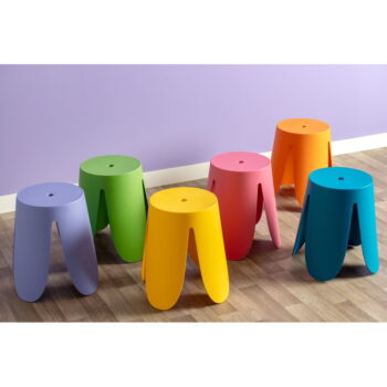 Oranžová plastová stolička Ravish – Leitmotiv - Image 5