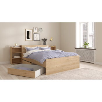 Zásuvky pod posteľ v prírodnej farbe v súprave 2 ks 90x190/140x190 cm Naia – Tvilum – Obrázok 10