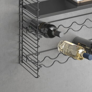 Nástenný regál so stojanom na fľaše Metaltex – Obrázok 3
