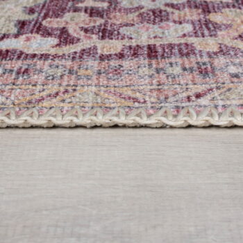 Svetločervený umývateľný behúň s prímesou recyklovaných vlákien 60x230 cm Windsor – Flair Rugs - Image 6