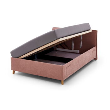 Ružová detská posteľ s úložným priestorom 90x200 cm Fun – Meise Möbel - Image 5
