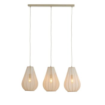 Béžové závesné svietidlo so skleneným tienidlom Itela – Light & Living - Image 2