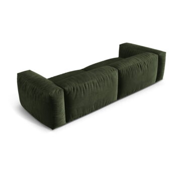 Zelená pohovka z textílie bouclé 320 cm Martina – Micadoni Home – Obrázok 3