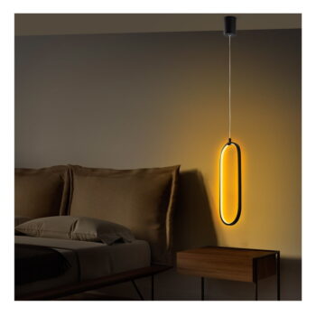 Čierne LED závesné svietidlo Can – Opviq lights – Obrázok 3