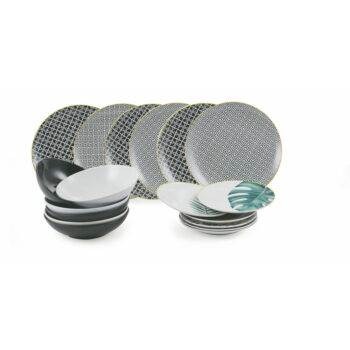 18-dielna súprava tanierov z porcelánu a kameniny VDE Tivoli 1996 Urban Jungle – Obrázok 7