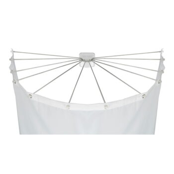 Kruhový držiak na sprchový záves Wenko Shower Umbrella