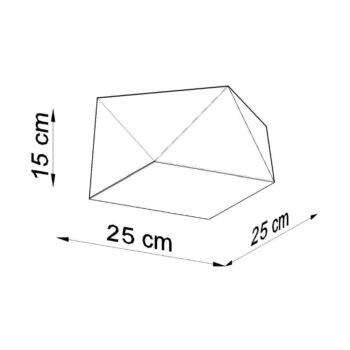 Biele stropné svietidlo 25x25 cm Koma – Nice Lamps - Image 5