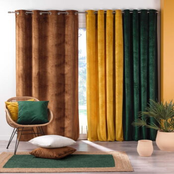 Zamatový záves v tehlovej farbe 140x240 cm Analia – douceur d'intérieur - Image 5