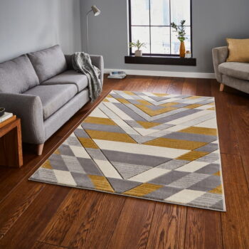 Žltobéžový koberec Think Rugs Pembroke, 80 x 150 cm – Obrázok 2