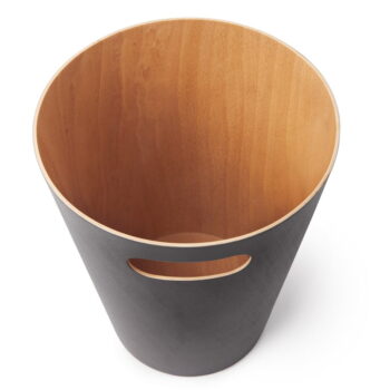 Tmavosivý drevený odpadkový kôš 7,5 l Woodrow – Umbra – Obrázok 7