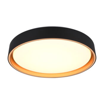 Čierne LED stropné svietidlo ø 40 cm Felis – Trio - Image 2