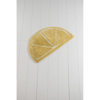 Žltá kúpeľňová predložka 100x60 cm Limon – Foutastic - Image 4