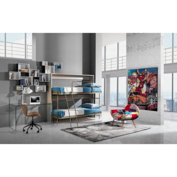 Sklenený pracovný stôl 70x126 cm Bend – Tomasucci – Obrázok 4
