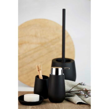 Matne čierna keramická WC kefa Badi – Wenko – Obrázok 3