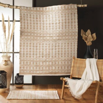 Krémový koberec 60x90 cm Orya – douceur d'intérieur - Image 2