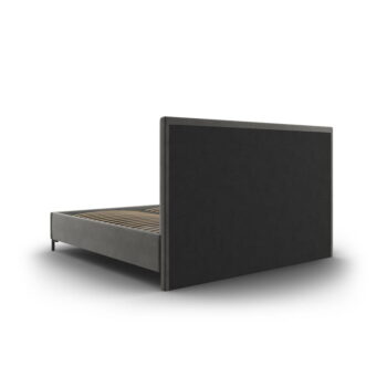 Sivá čalúnená dvojlôžková posteľ s úložným priestorom s roštom 160x200 cm Casey – Mazzini Beds - Image 5