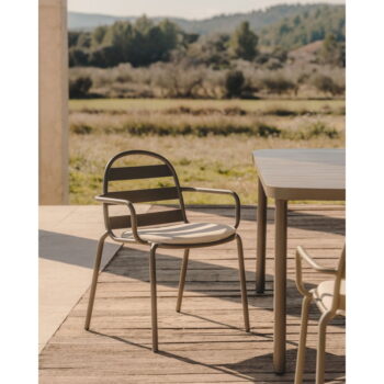 Záhradný sedák 41x43 cm Joncols – Kave Home – Obrázok 5