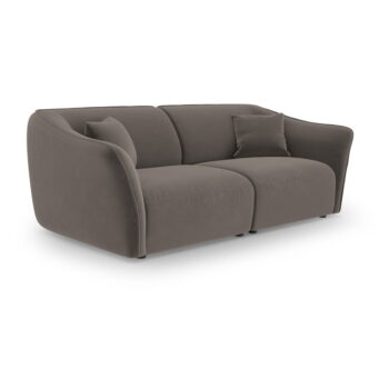 Hnedá zamatová pohovka 206 cm Tokyo – Cosmopolitan Design – Obrázok 2