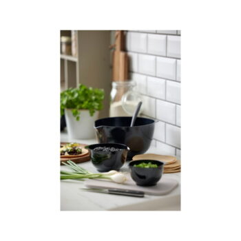 Čierne misky v súprave 3 ks 750 ml Margrethe Mini – Rosti - Image 3
