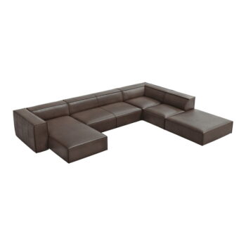 Hnedá kožená rohová pohovka (pravý roh) Madame - Windsor & Co Sofas - Image 3