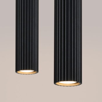 Čierne závesné svietidlo Gleam – Nice Lamps - Image 4