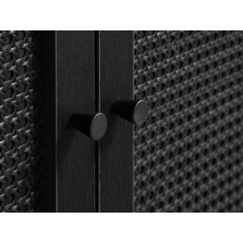 Čierna skrinka v dekore duba 80x135 cm Pensacola – Unique Furniture - Image 6