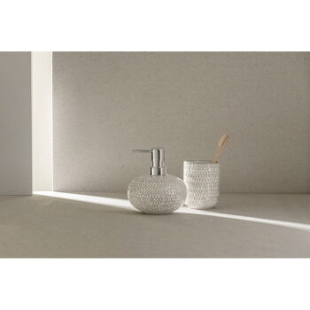 Krémovobiely keramický téglik na zubné kefky Pergole – Wenko – Obrázok 4