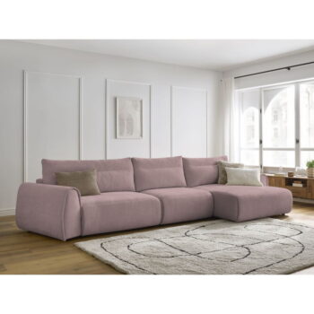 Svetloružová rohová pohovka Aden – Bobochic Paris - Image 11