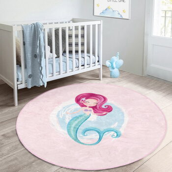 Ružový detský koberec ø 120 cm Comfort – Mila Home – Obrázok 2