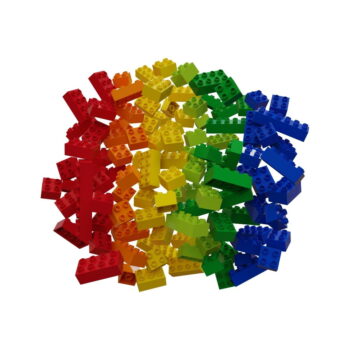 Súprava stavebných kociek ku guličkovej dráhe Hubelino Rainbow, 120 ks - Image 4