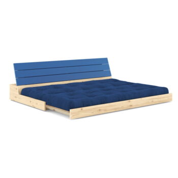 Modrá menčestrová rozkladacia pohovka 196 cm Base – Karup Design - Image 3
