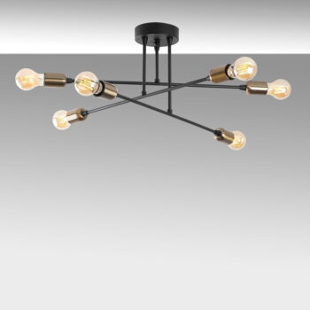 Čierne stropné svietidlo Fleur – Opviq lights - Image 5