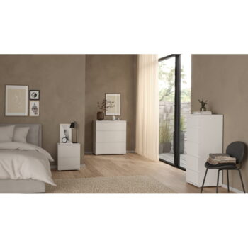 Biela vysoká komoda 40x107 cm Nova – Tvilum - Image 11