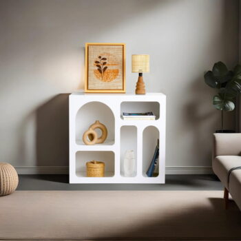 Biela poschodová polica 80 cm Lorin – Kalune Design – Obrázok 6