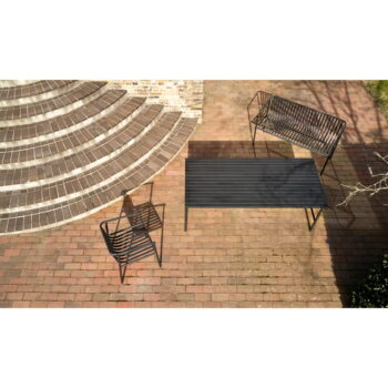 Záhradný jedálenský stôl 92x191 cm Villa – Hübsch - Image 2