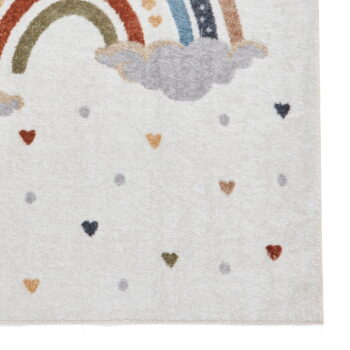 Krémovobiely detský koberec 80x150 cm Vida Rainbow – Think Rugs - Image 4