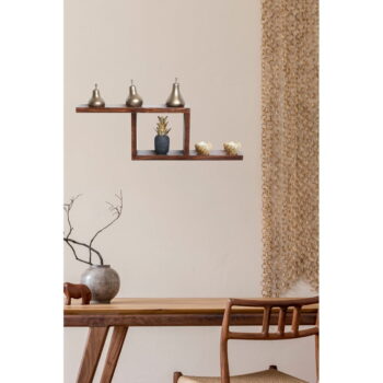 Poschodová polica z jedľového dreva v prírodnej farbe 17 cm Linn – Kalune Design - Image 4