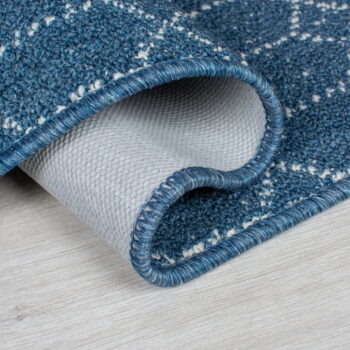Tmavomodrý umývateľný behúň 57x230 cm Argyll – Flair Rugs - Image 4