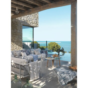 Hnedý pléd s podielom bavlny Euromant Mallorca, 140 x 180 cm - Image 7