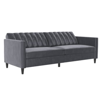 Sivá zamatová pohovka 207 cm Celine – Støraa - Image 6