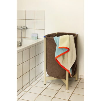 Modrá froté bavlnená osuška 70x140 cm Block – Hübsch - Image 5