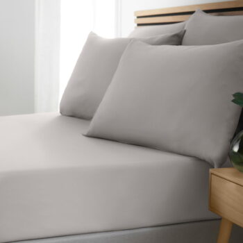 Sivá napínacia plachta 90x190 cm So Soft Easy Iron – Catherine Lansfield - Image 2