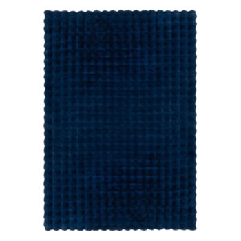Tmavomodrá syntetická kožušina 120x170 cm Waffle Faux Fur – Flair Rugs – Obrázok 6